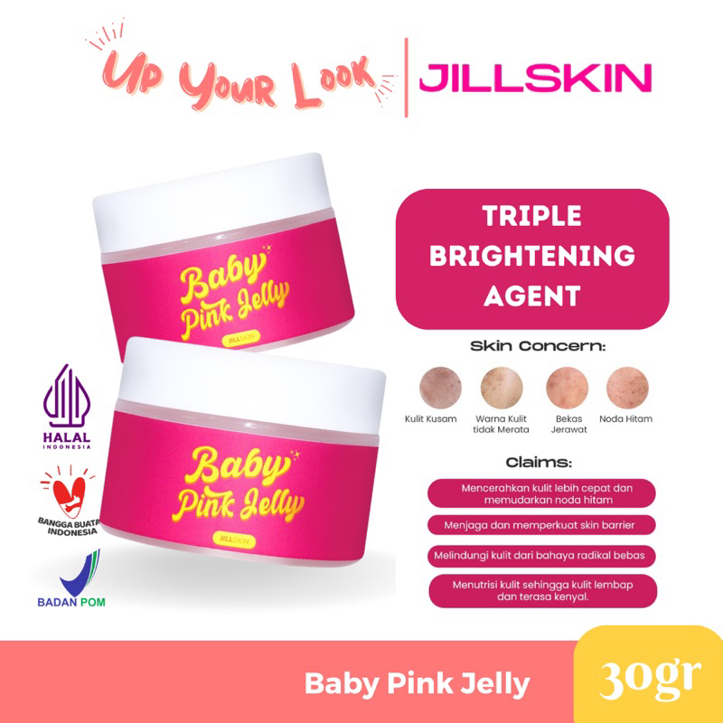 ✨Up Your Look✨ Jillskin Baby Pink Jelly Glow Gel brightening jerawat mencerahkan wajah anti aging