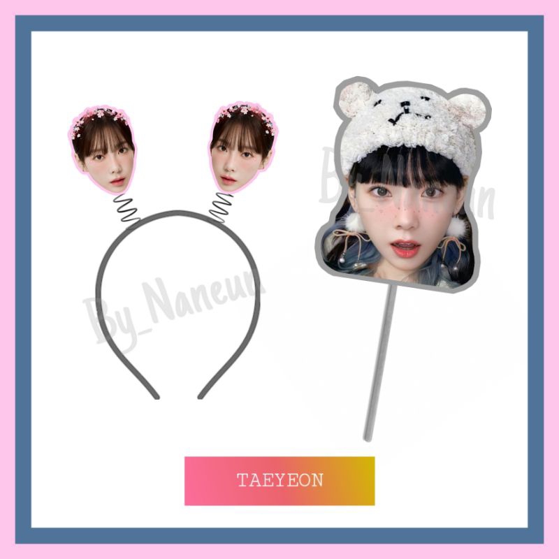 Fan Face/Bando Tuing Tuing Taeyeon  / Bando Wajah/Kipas Wajah / Bando Kipas Konser / Bando Per / Hea