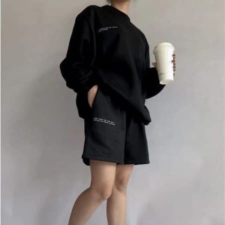 ONE SET MORRA SWEATER CELANA PENDEK | SETELEN WANITA SET