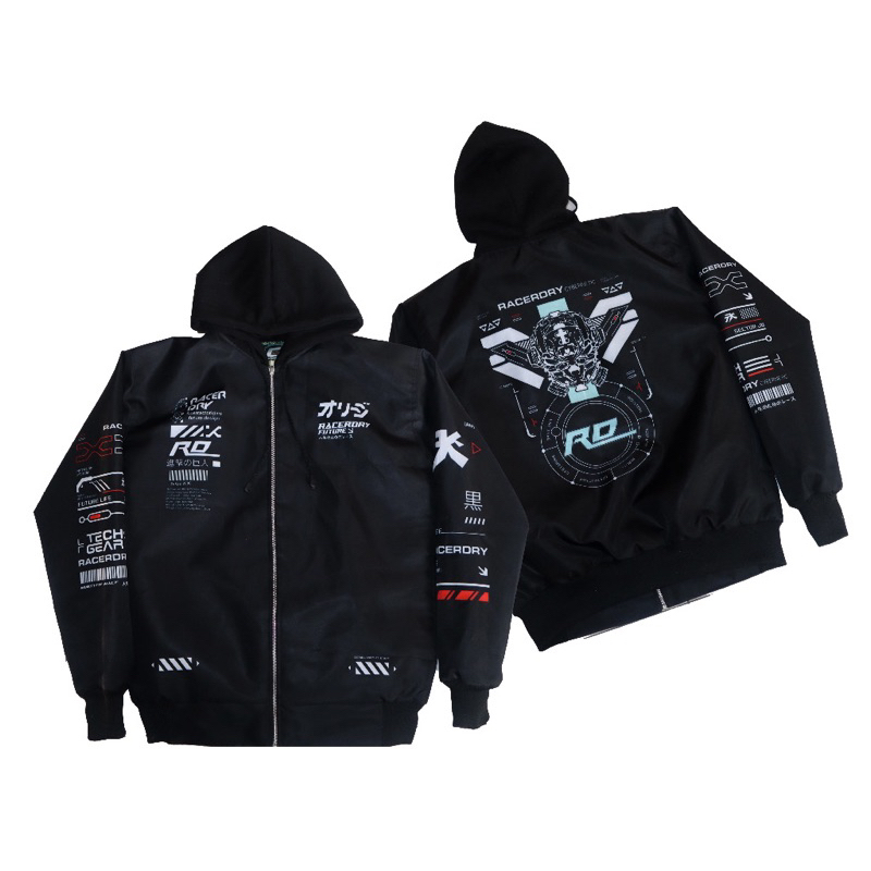 Jaket Bomber Waterfoop Pria Racerdry Series Nascar Racing Edition