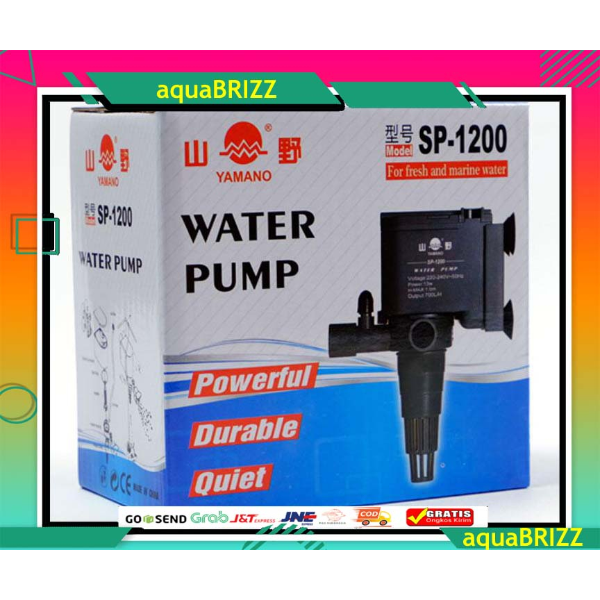 Pompa Aquarium Yamano Sp 1200 Sp1200 Aman Celup Dalam Air Pompa celup Yamano SP 1200 murah termurah