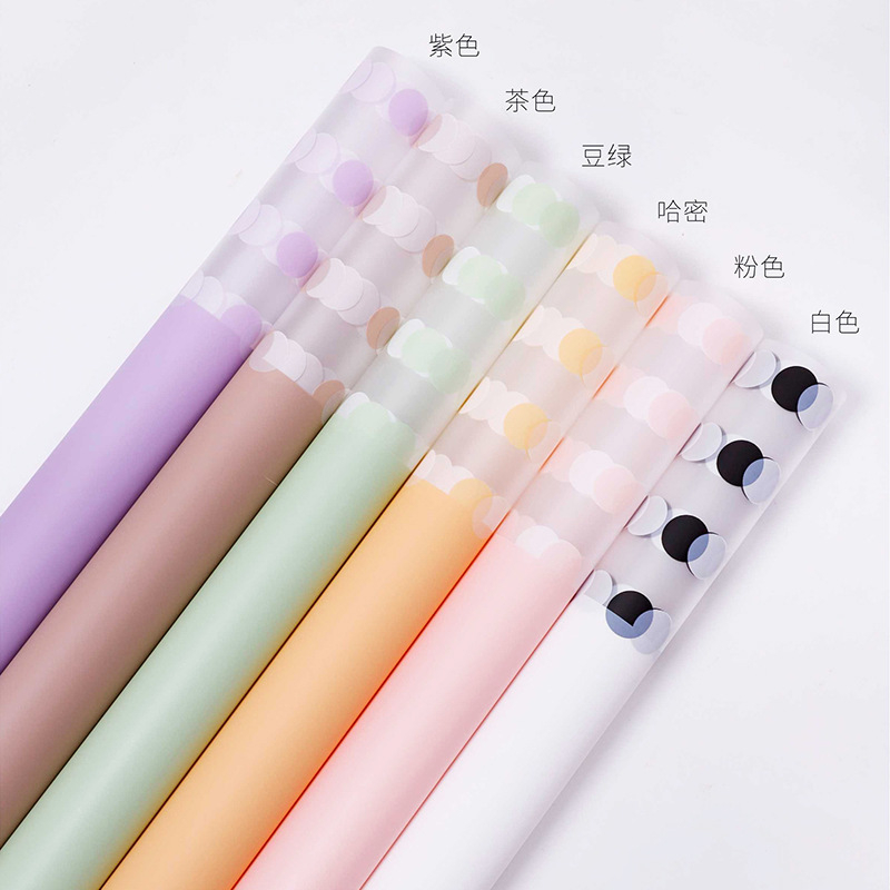 

5 pcs kertas bucket transparant bulat bulat atas bahan bucket bunga bahan florist dan craft