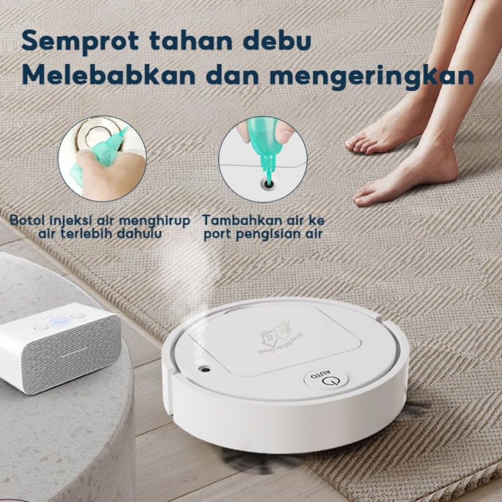 GW Robot vacum Cleaner 4in1 sapu pel humidifier smart sensor Penyedot debu