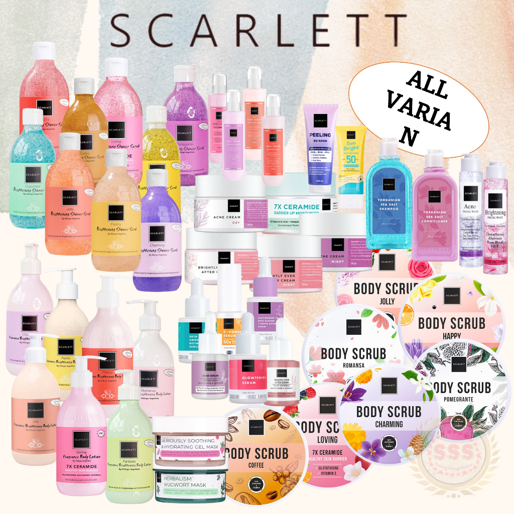 SCARLETT WHITENING All Varian by Felicya Angelista Original BPOM