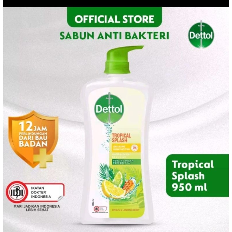 DETTOL Bodywash Tropical Splash 950Gr