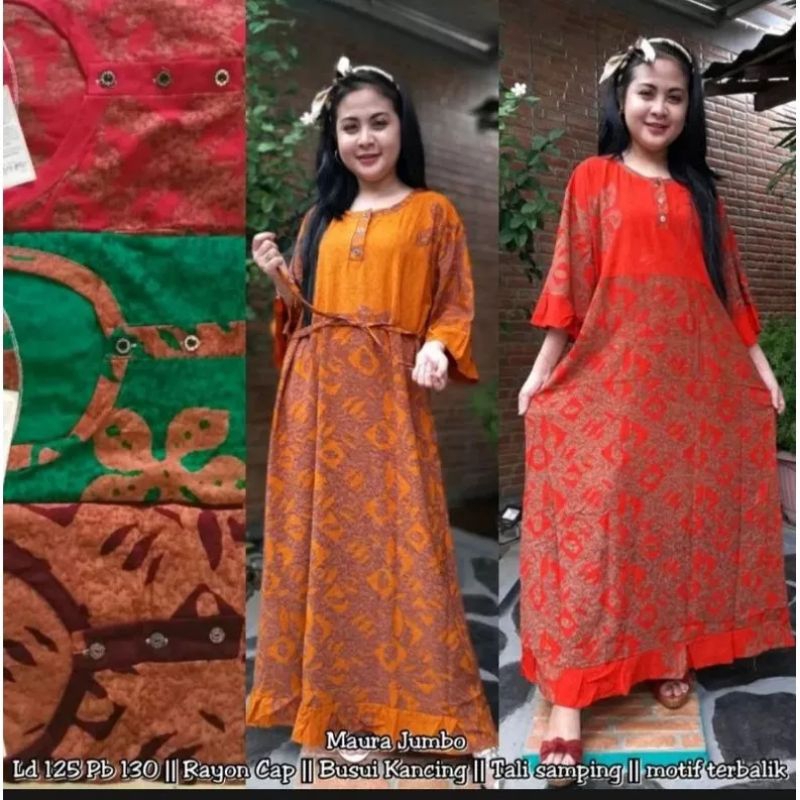 DASTER MAURA CAP BUSUI SERUT DEPAN /KARET BELAKANG/ TALI SAMPING  LENGAN PANJANG