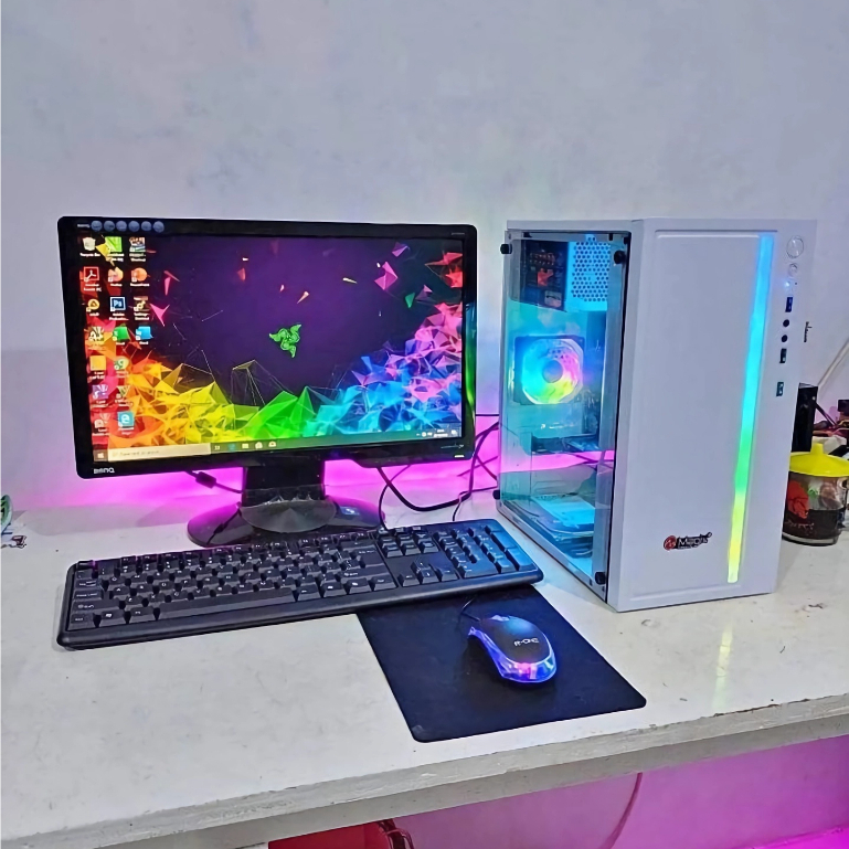 PC GAMING CORE I5 RAM 16GB VGA 4GB DDR5 SSD HDD MONITOR 22 INCH FULL SET