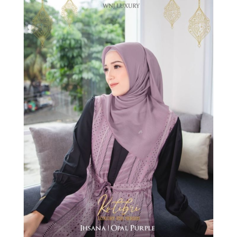 Ihsana Dress By WNJ Wanoja Sarimbit Couple Bahan Material Silk Motif Batik