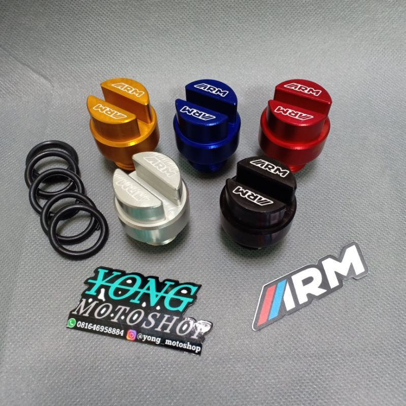 ￼ORIGINAL Tutup Oli Full CNC Universal - Engine Oil  Cap - Yamaha Honda Nmax, Aerox, Vario, Beat, Scoopy, Lexi, Cbr, DLL