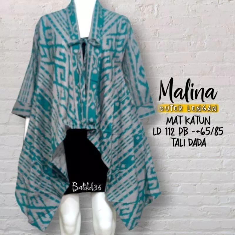 vest malena katun batik motif kekinian vest murah meriah