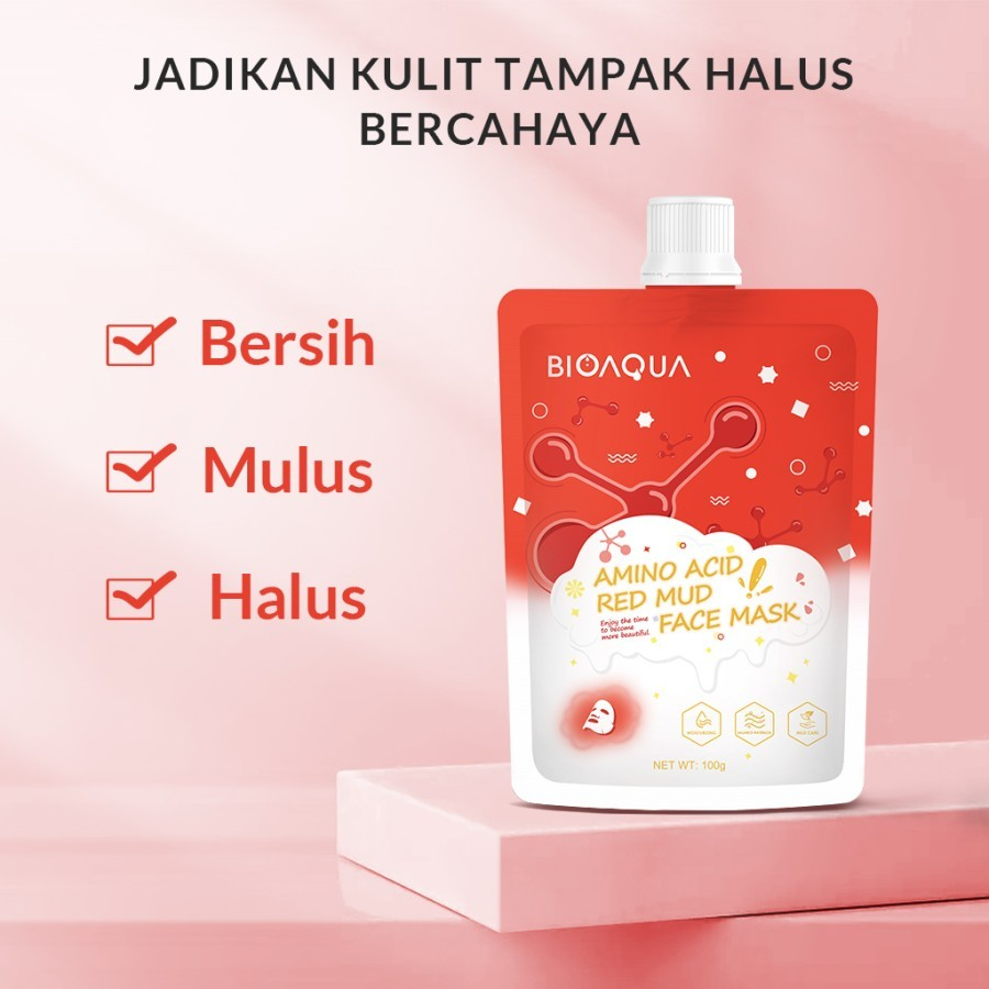 Bioaqua Pudding mask masker wajah mud mask collagen perawatan wajah