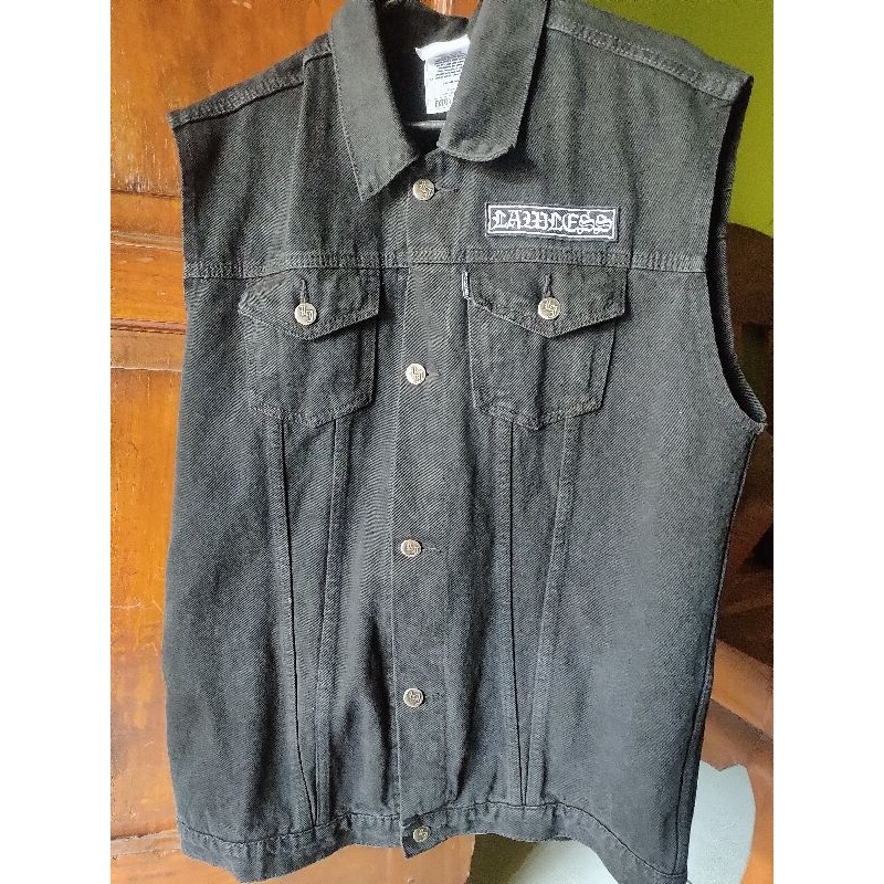 lawless denim doom vest size xl