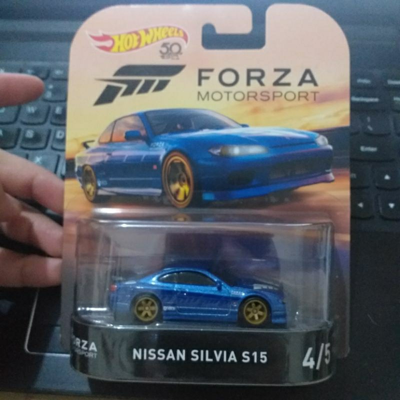 HOT WHEELS RETRO FORZA MOTORSPORT NISSAN SILVIA S15 BIRU