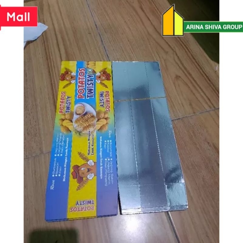

100 LEMBAR KERTAS KENTANG ULIR BAHAN IVORY FOIL UKURAN 35 × 13 CM | KOTAK KENTANG SPIRAL | BOX KENTANG TORNADO | DUS KENTANG ULIR/SPIRAL HIGH QUALITY | ARINA SHIVA GROUP 4250