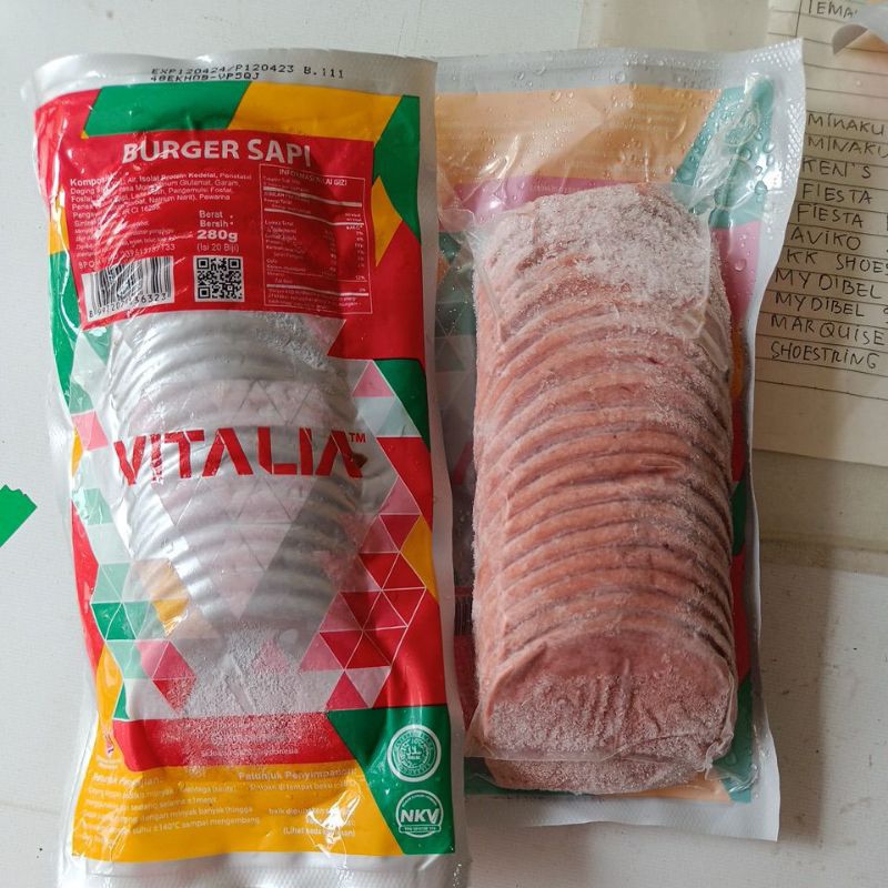 

VITALIA beef burger sapi kecil 280gr