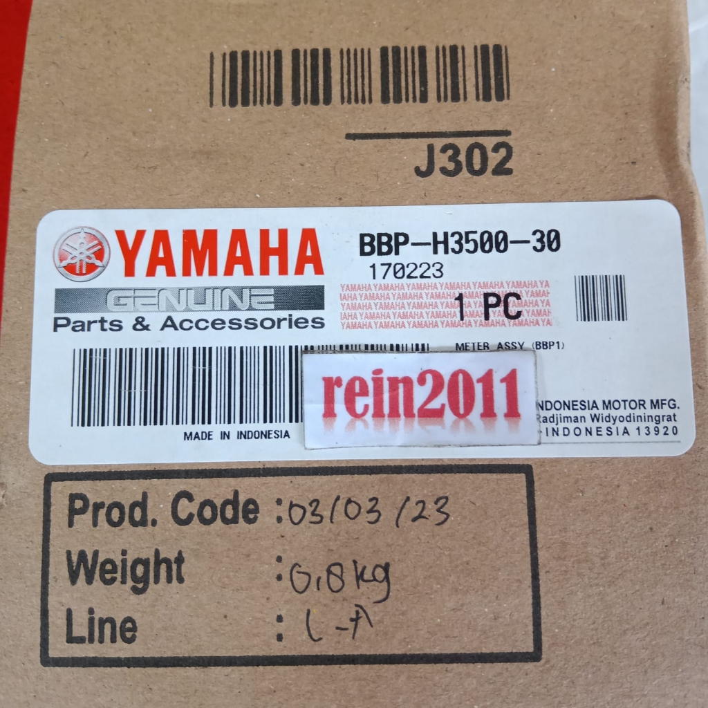 SPEEDOMETER SPIDO KM ALL NEW AEROX 2022 NON ABS ASLI ORI YAMAHA BBP H3500 30