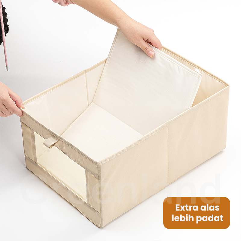 Greenland Kotak Penyimpanan Pakaian Lipat Foldable Underwear Organizer Storage Box Tempat Penyimpanan Baju Celana Serbaguna HSB227