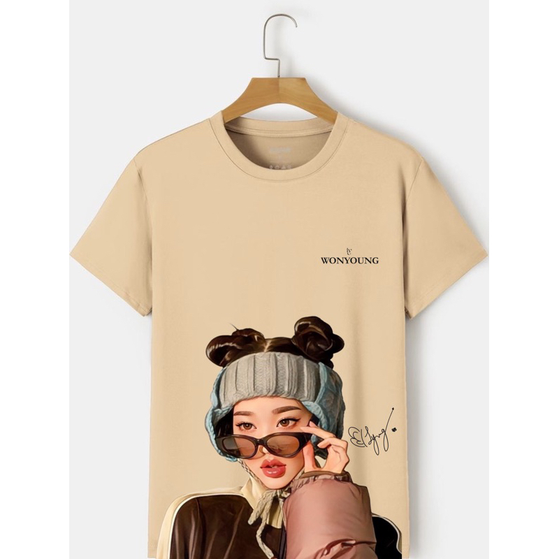 KAOS JANG WONYOUNG IVE TSHIRT KPOP SPECIAL CARAMEL