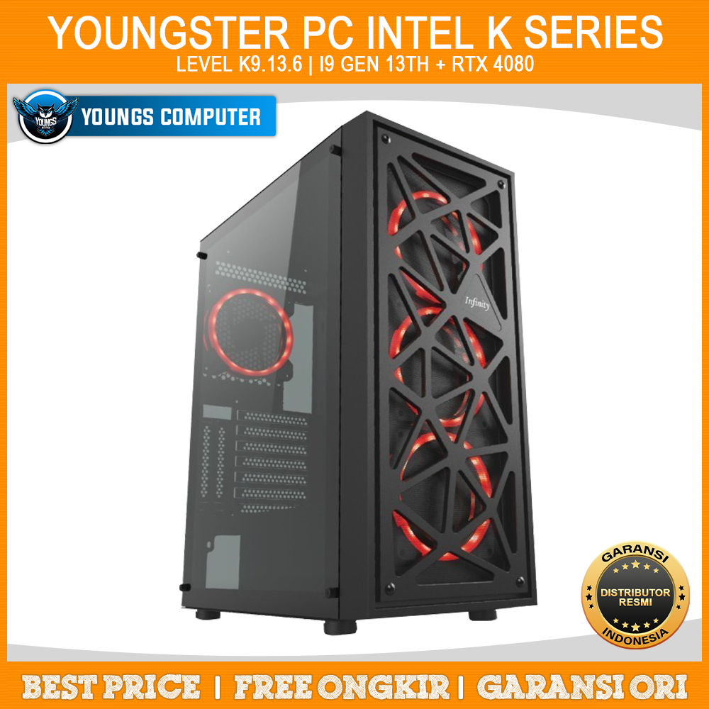 YOUNGSTER PC INTEL K SERIES | LEVEL K9.13.6 | i9 Gen 13th + RTX 4080