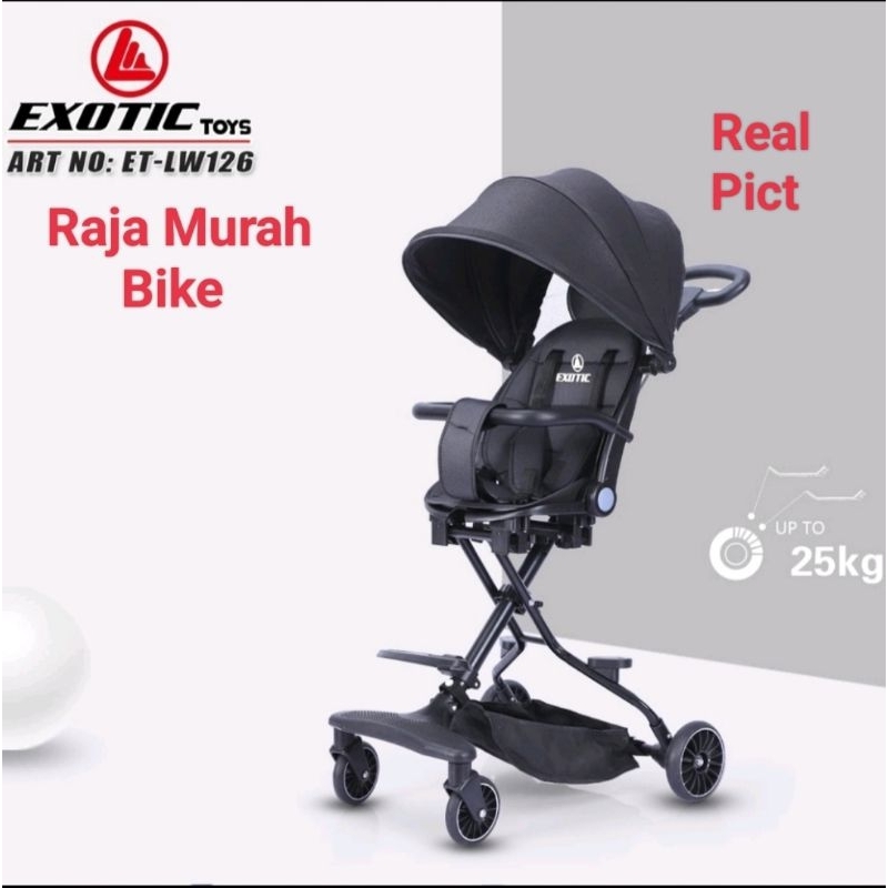 Magic Stroller Exotic LW 126 Sepeda Stroller Magic Exotic Rebah Bisa Putar