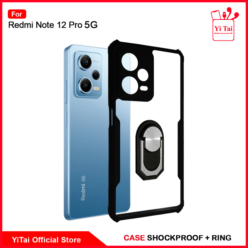 YI TAI - Yc-05 Case + Ring Xiaomi Redmi Note 12 Pro 5G