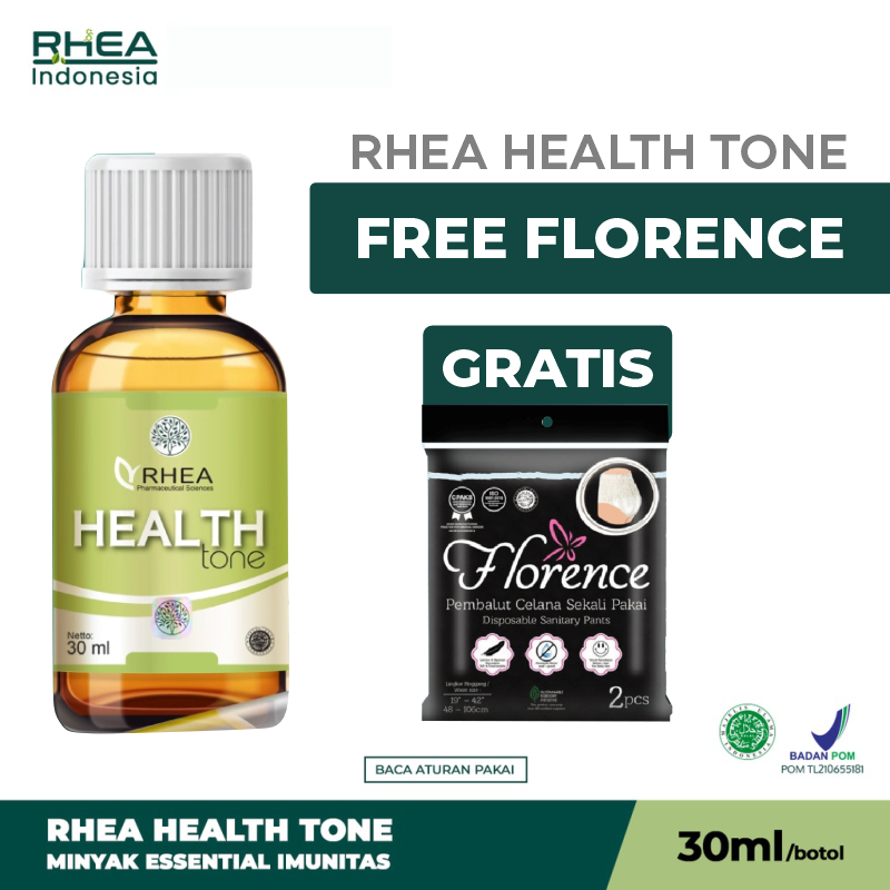 Rhea Health Tone 30ml Minyak Esensial Imunitas FREE Florence Pembalut Celana