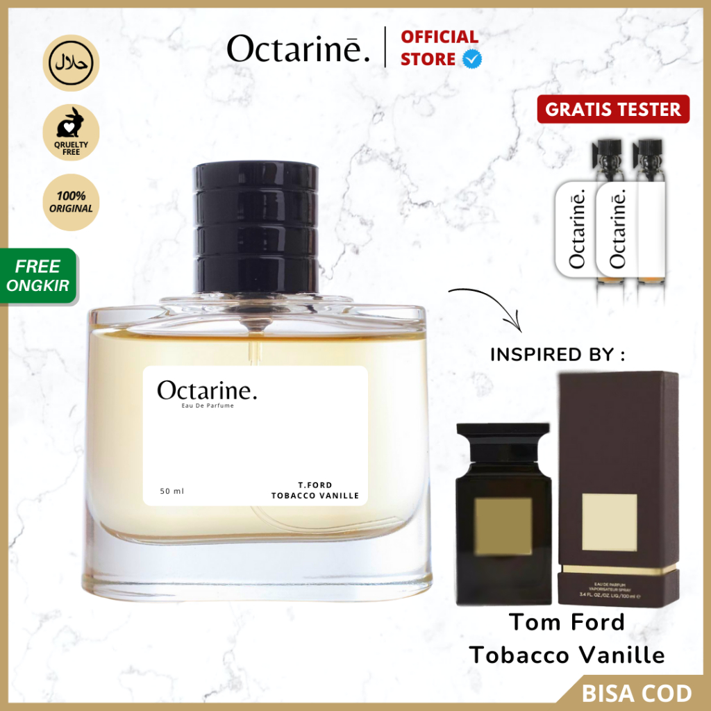 Octarine - Parfum Pria Wanita Tahan Lama Aroma Fresh Tobacco Inspired By T.Ford Tobacco Vanille | Parfume Perfume Farfum Minyak Wangi Cewek Cowok Murah Original