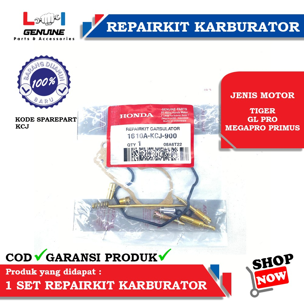 -LOI- REPAIRKIT KARBURATOR HONDA TIGER GL PRO MEGAPRO PRIMUS KCJ