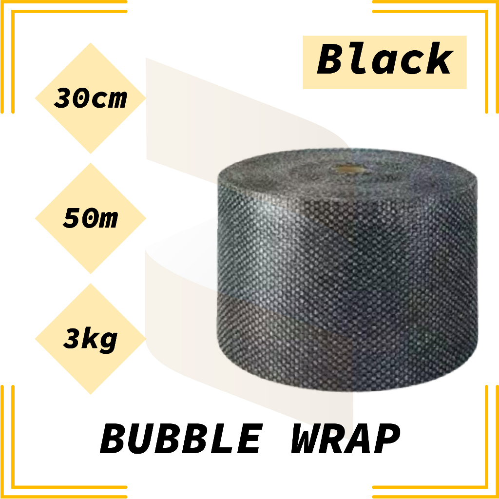 

Bubble Wrap 30cm x 50m - Bening / Hitam | Bubble Pack | Plastik Packing Termurah