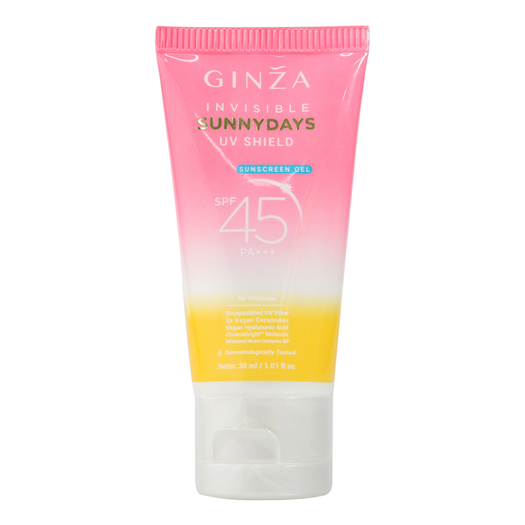 Ginza Invisible SunnyDays UV Shield Sunscreen Gel SPF 45 PA+++