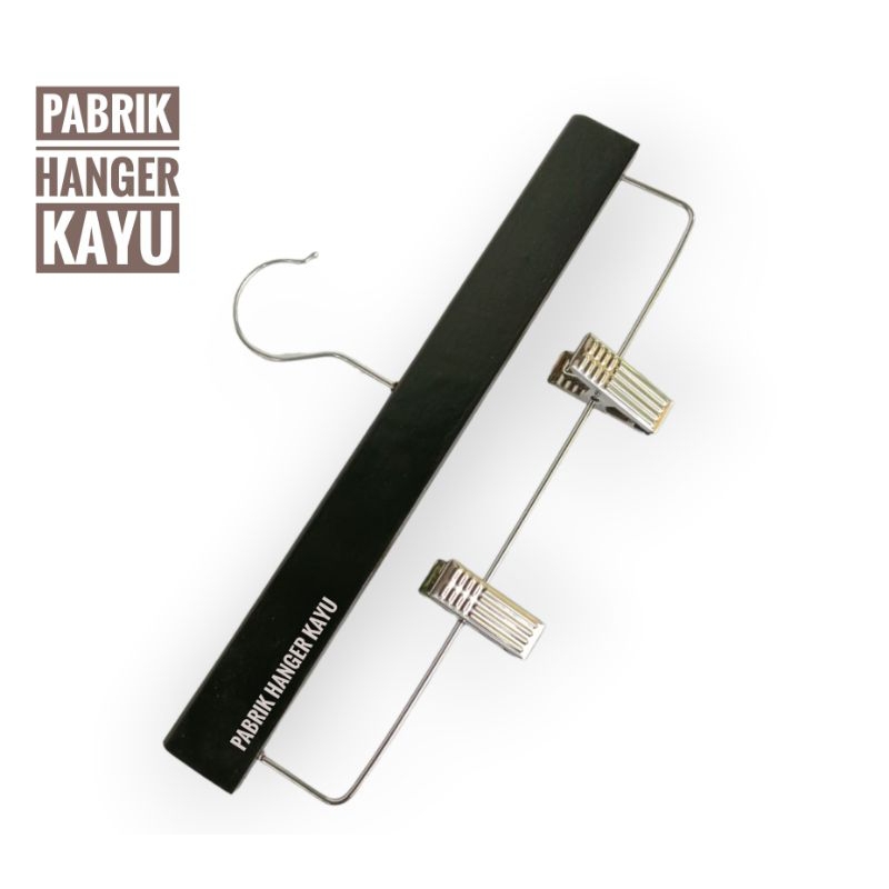 HANGER JEPIT CELANA ANAK 32CM HITAM