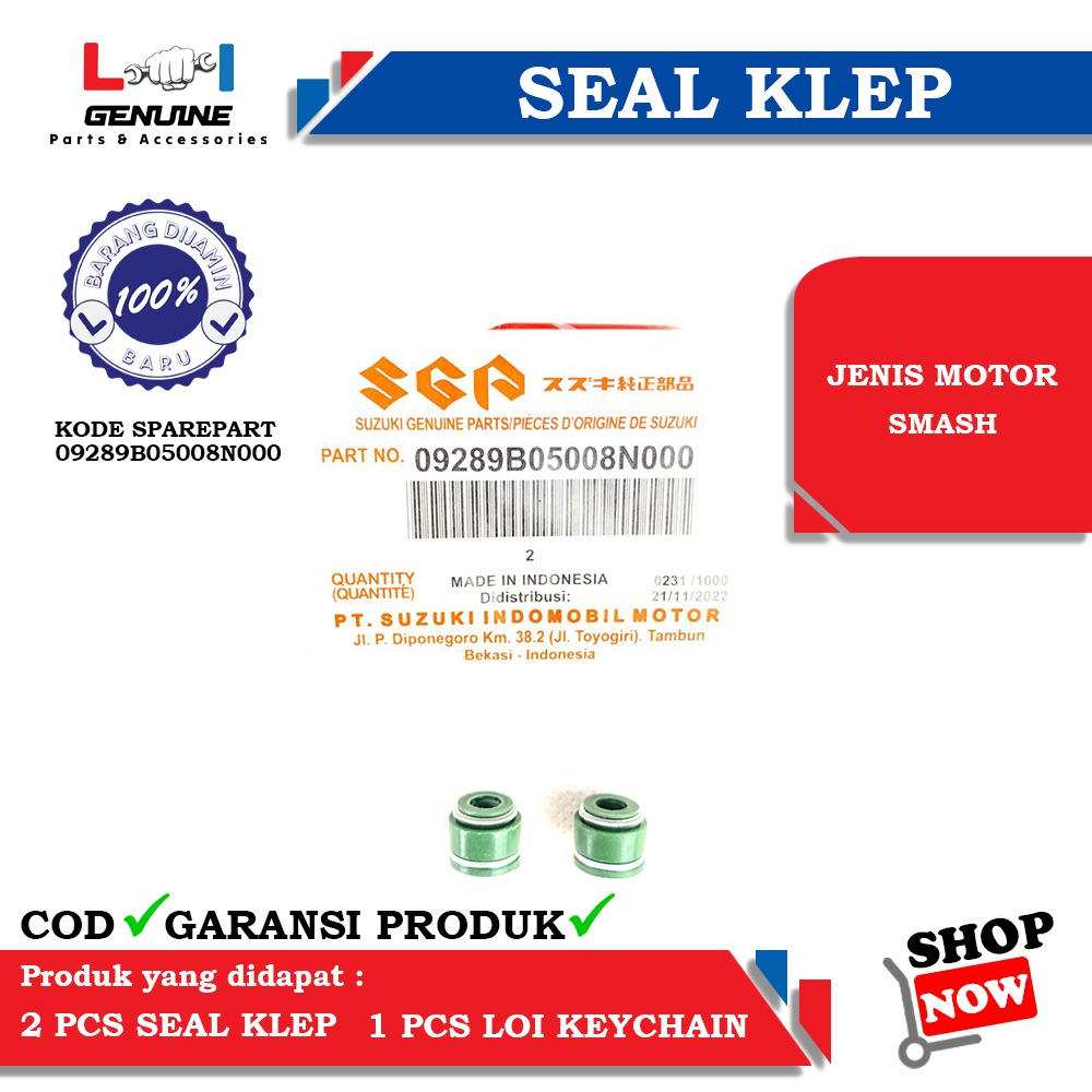 -LOI- SEAL KLEP SUZUKI SMASH 09289B05008N000