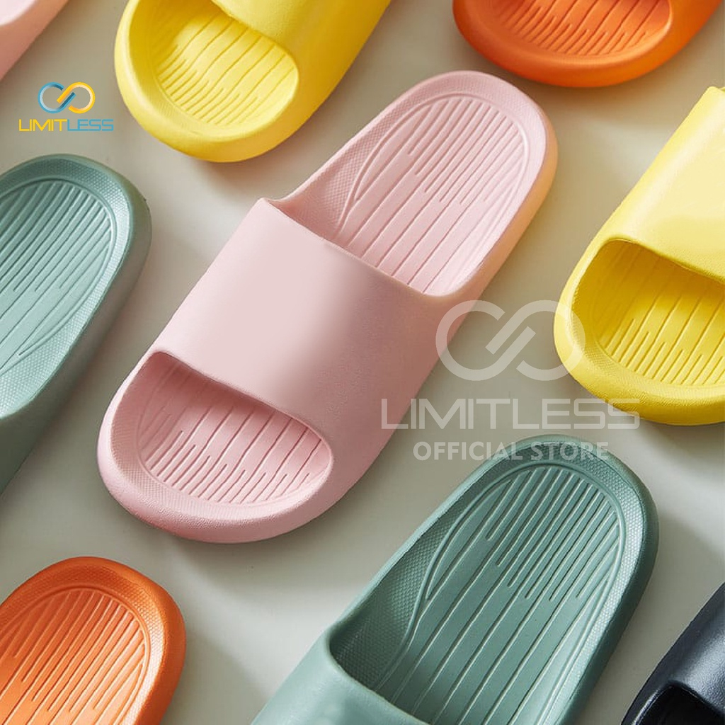 Zerolimit - Sendal Wanita Slip On Ringan Sandal Wanita Slip On Rumah Sandal Perempuan Korea Karet Murah