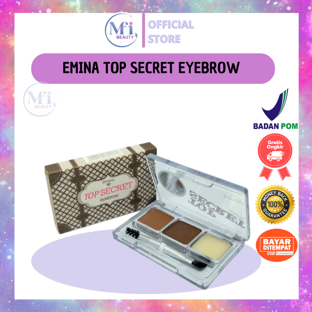 MFI - Emina Top Secret Eyebrow | All in One Kit Alis | Netto 2,9 gr