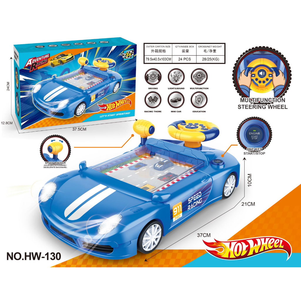 MAINAN ANAK lomba balap mobil belajar nyetir simulasi balapan mobil di layar RACING SPEED CAR ADVENTURE MACHINE kado anak car toys driving toys