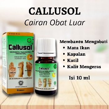 Callusol Obat Kutil dan Mata Ikan Callusol Cair Calusol