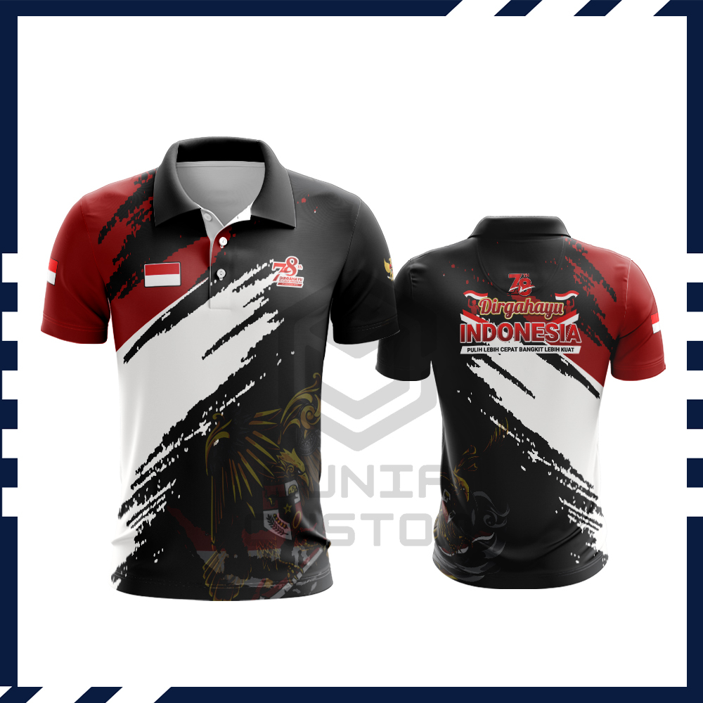 Kaos Agustus - Kaos Baju Tshirt Dewasa/Anak 17 Agustus 2023 Fullprint