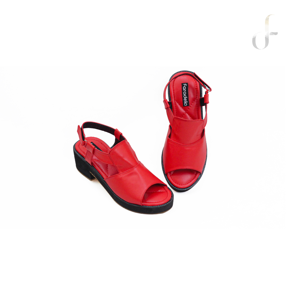 BIG SIZE FARADELA Sandal Wedges Spon F01-01.5