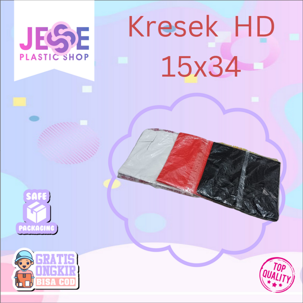 Kantong Kresek HD | Kresek HD | Kresek HD Pack | Kresek HD 15x34