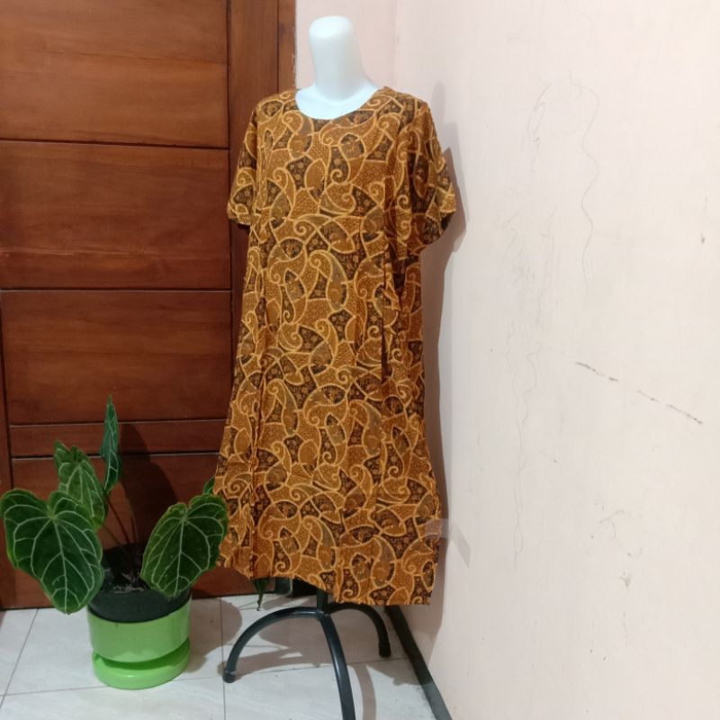 Daster Kencana Ungu Asli Kekinian Homedress Ld 110 Lengan Pendek Label Hijau Murah Terbaru Bahan Ray