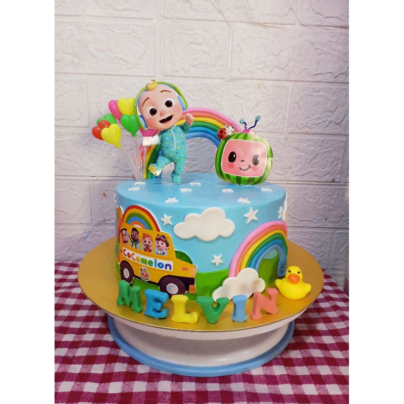 

kue ulang tahun cocomelon/cake ulang tahun cocomelon