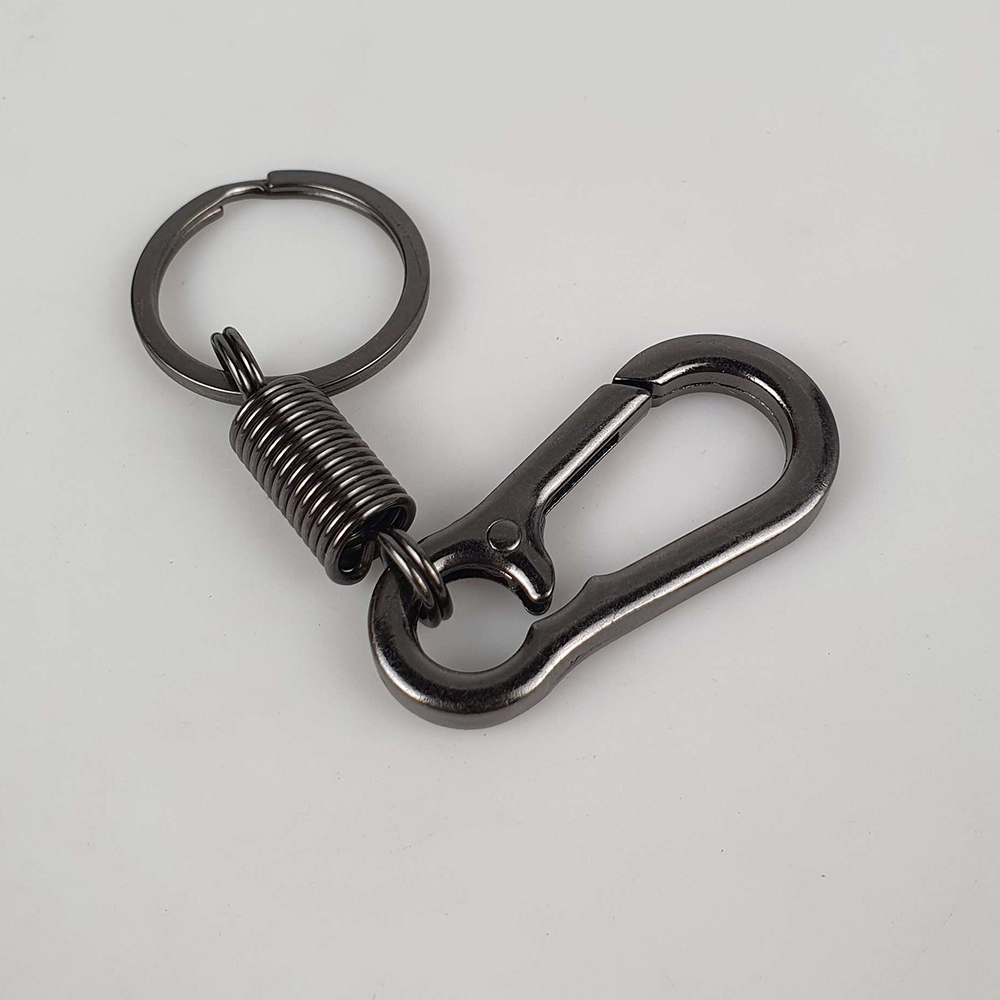 Karabiner dengan Per Stainless Steel - LC-1118-6 - Black