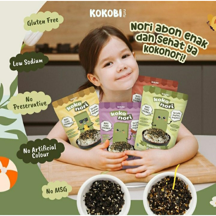 ABE FOOD KOKOBI KOKO NORI ABON RUMPUT LAUT 40GR | NORI TABUR NON MSG