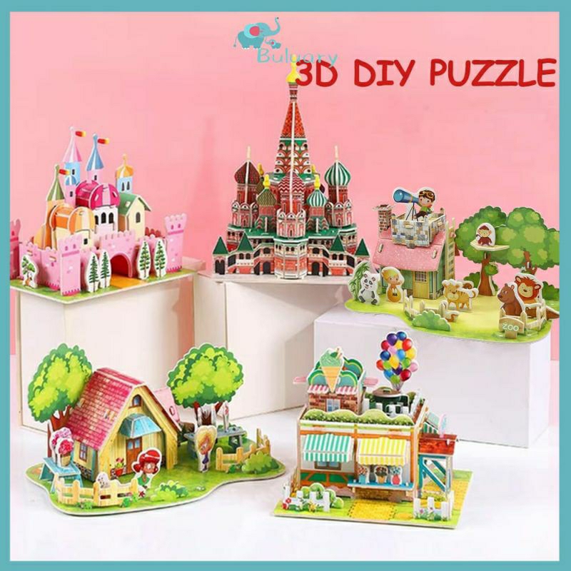 PUZZLE 3D MINIATUR DIY FOAM