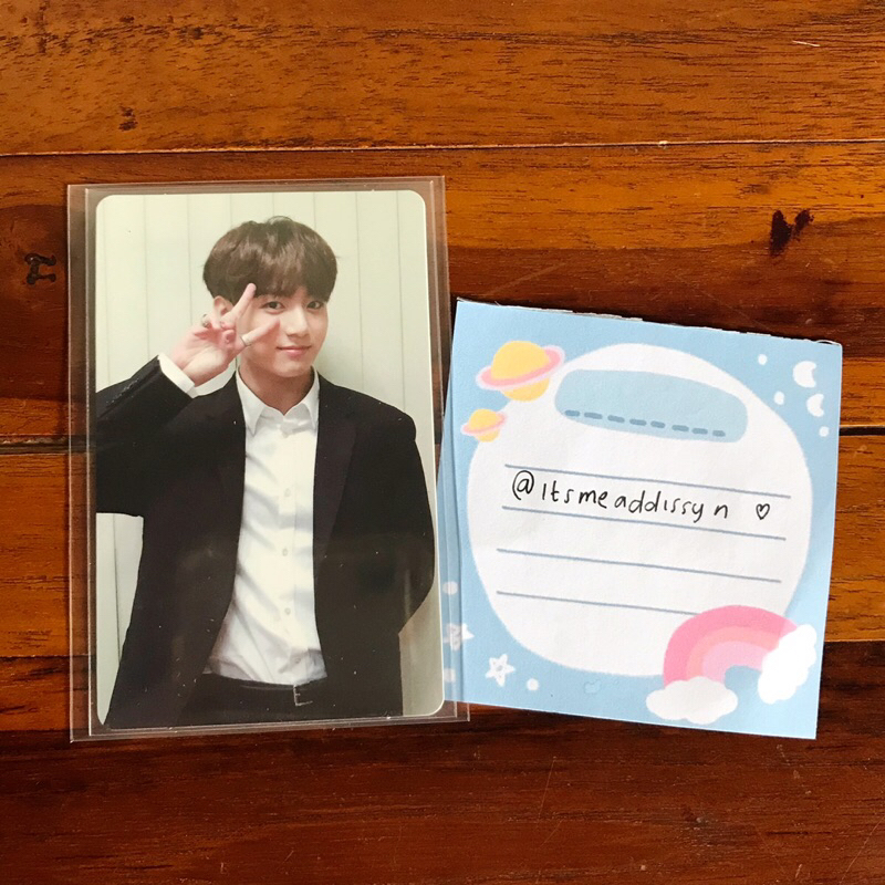 [READY STOCK] BTS Official Photocard PC Memo 18 Jungkook Jk