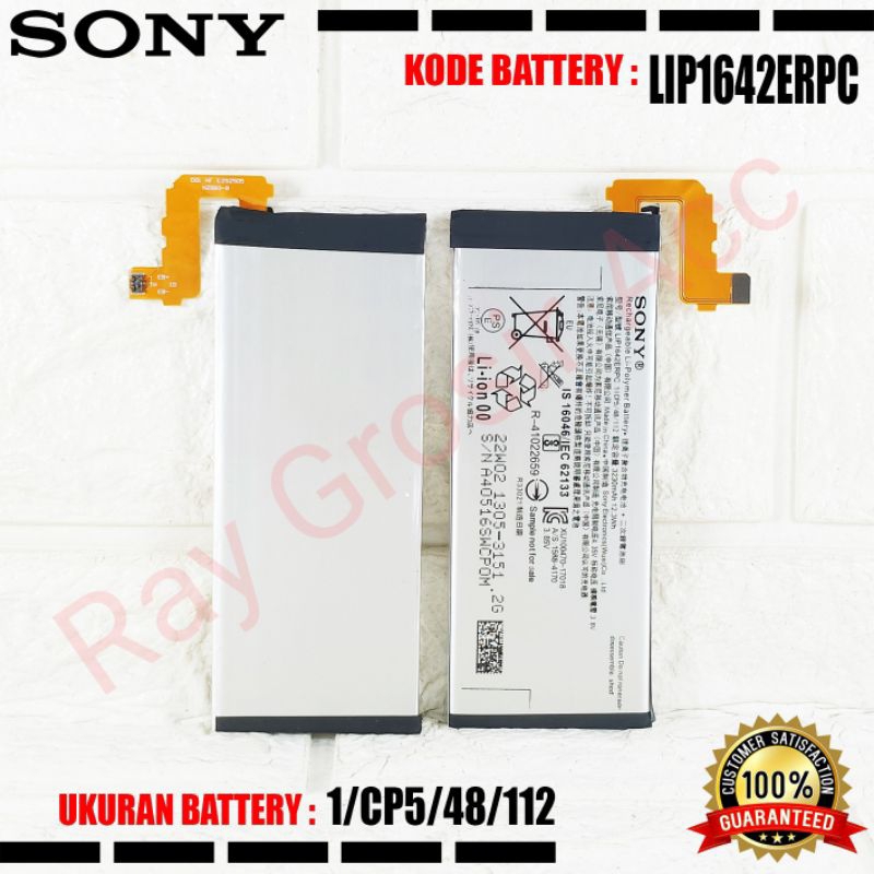 Baterai Original Sony Xperia XZ premium X2P G8141 G8188 LIS1642ERPC