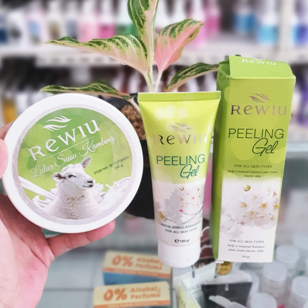 PAKET BUNDLING 2PCS REWIU BODY SCRUB 250GR  | REWIU PEELING GEL 120GR