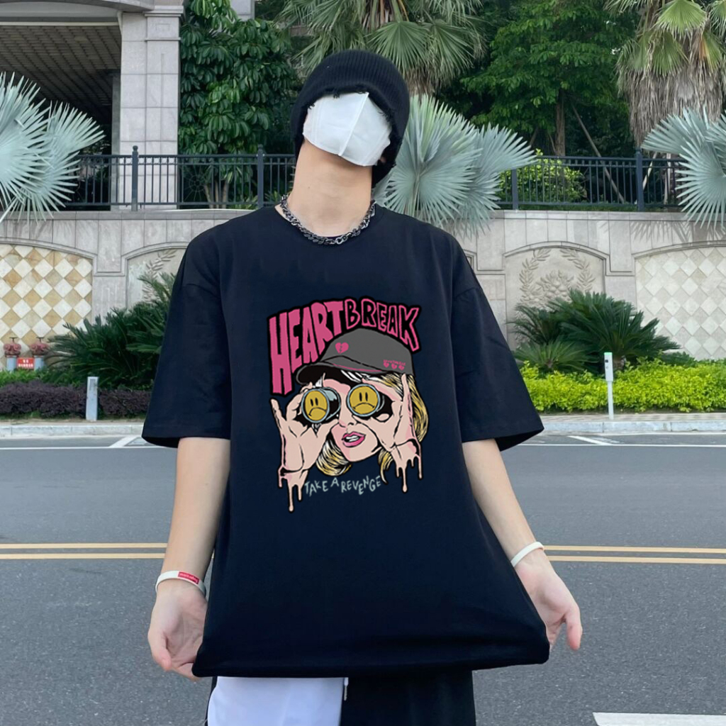 RDGF (kapas 100%) sablon kaos kaos oversize kaos cowok keren kaos oria kaos kekinian pria/A0919