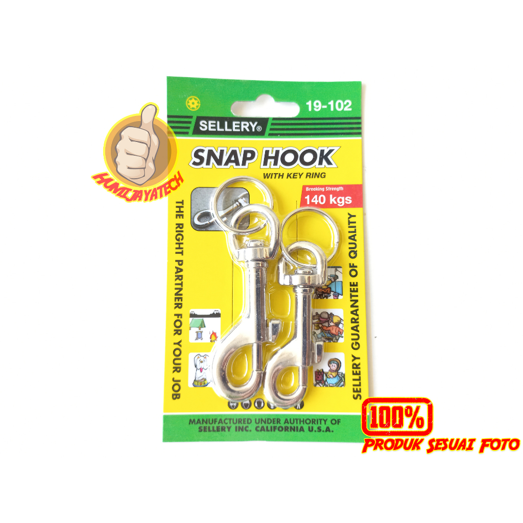 Snap Hook With Key Ring Sellery / Snap Hook 19-102