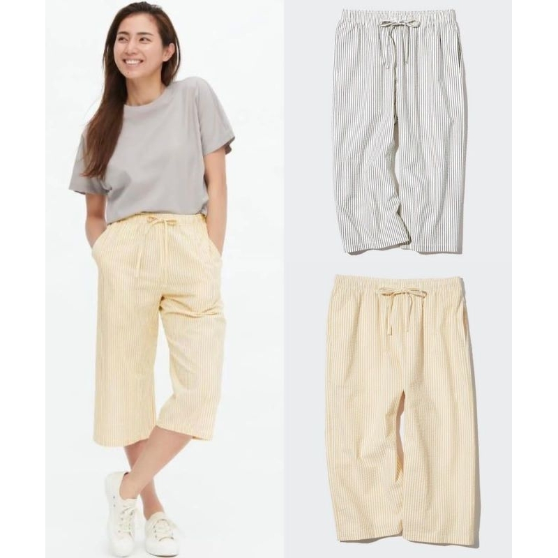 Un*glo cullotes pants/sisa export original(untuk warna beigie army random )